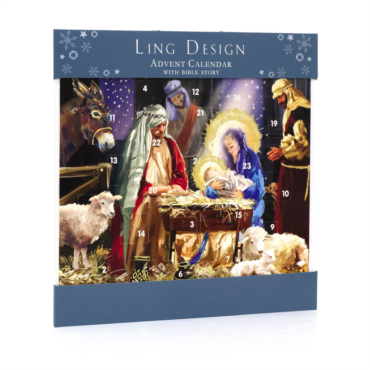 Nativity Scene Christmas Advent Calendar | Religious Advent Calendar - 23cm Advent Calendar - Tophatter Daily Deals