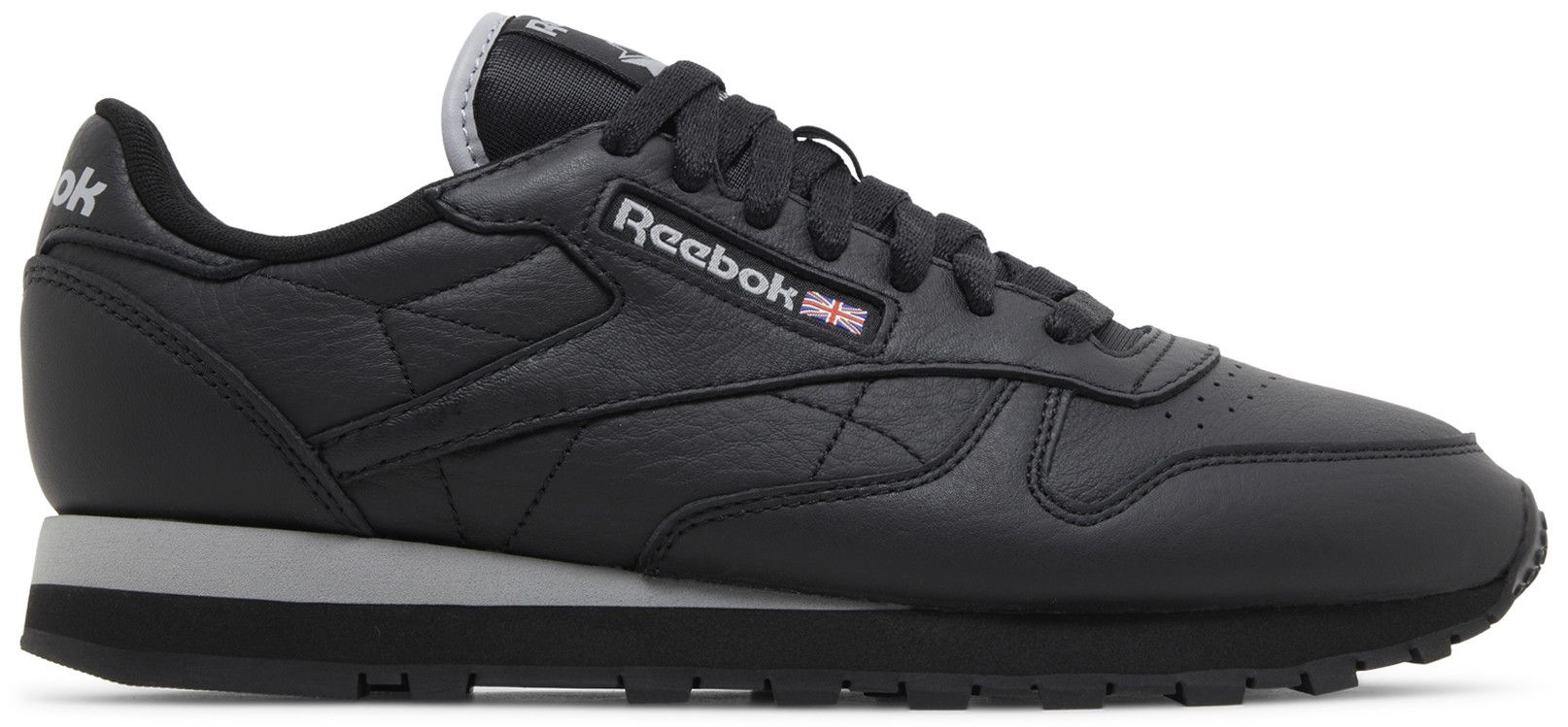 Reebok Men's Classic Leather Shoes - Cblack/Pugry4/Cblack Cblack Pugry4 Cblack Footwear - Tophatter Daily Deals