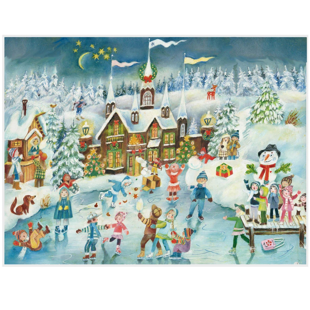 Ice Skating Joys at the Castle Advent Calendar | Christmas Advent Calendar Advent Calendar - Tophatter Daily Deals
