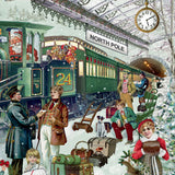 Christmas Advent Calendar Santa's Express | Christmas Train Advent Calendar Traditional Advent Calendar | The Christmas Railway Picture Advent Calendar Paper Advent Calendar Advent Calendar - Tophatter Daily Deals