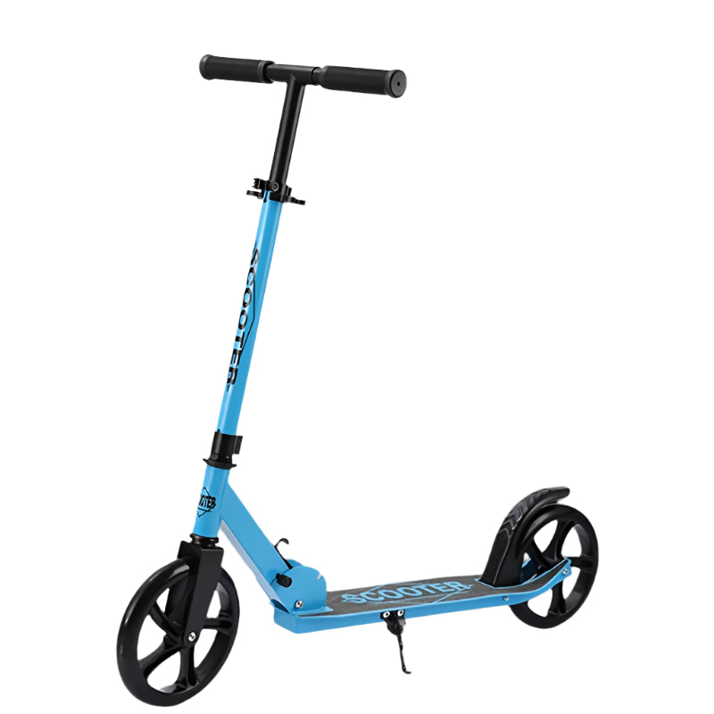 Adult Kick Scooter Foldable Iron Frame Suspension Brake Riding Scooters - Tophatter Daily Deals