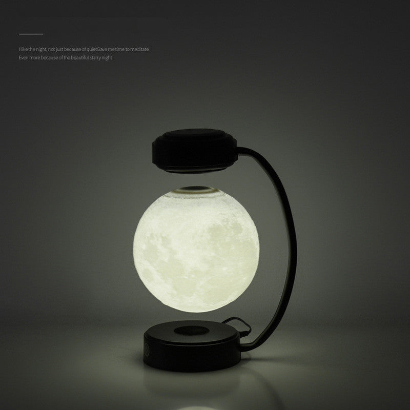 3D LED Moon Night Light Wireless Magnetic Levitating Rotating Floating Ball Lamp For School Office Bookshop Home Decoration 0 - Tophatter Daily Deals