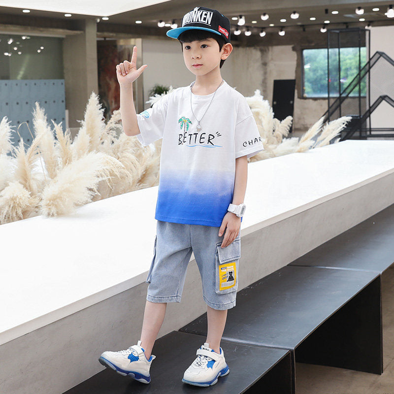 Boys" Summer Suit New CUHK Children"s Handsome White 0 - Tophatter Daily Deals