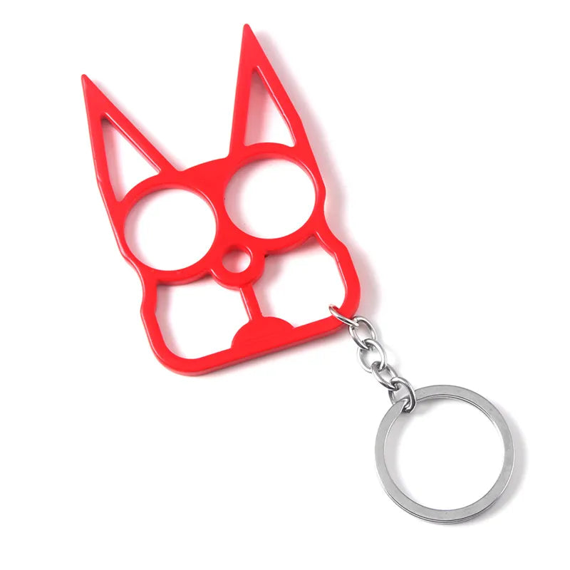 Black Cat Self Defense Keychain Red - Tophatter Daily Deals