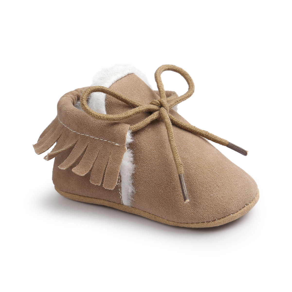 Baby Soft Non-slip Shoes Khaki 0 - Tophatter Daily Deals