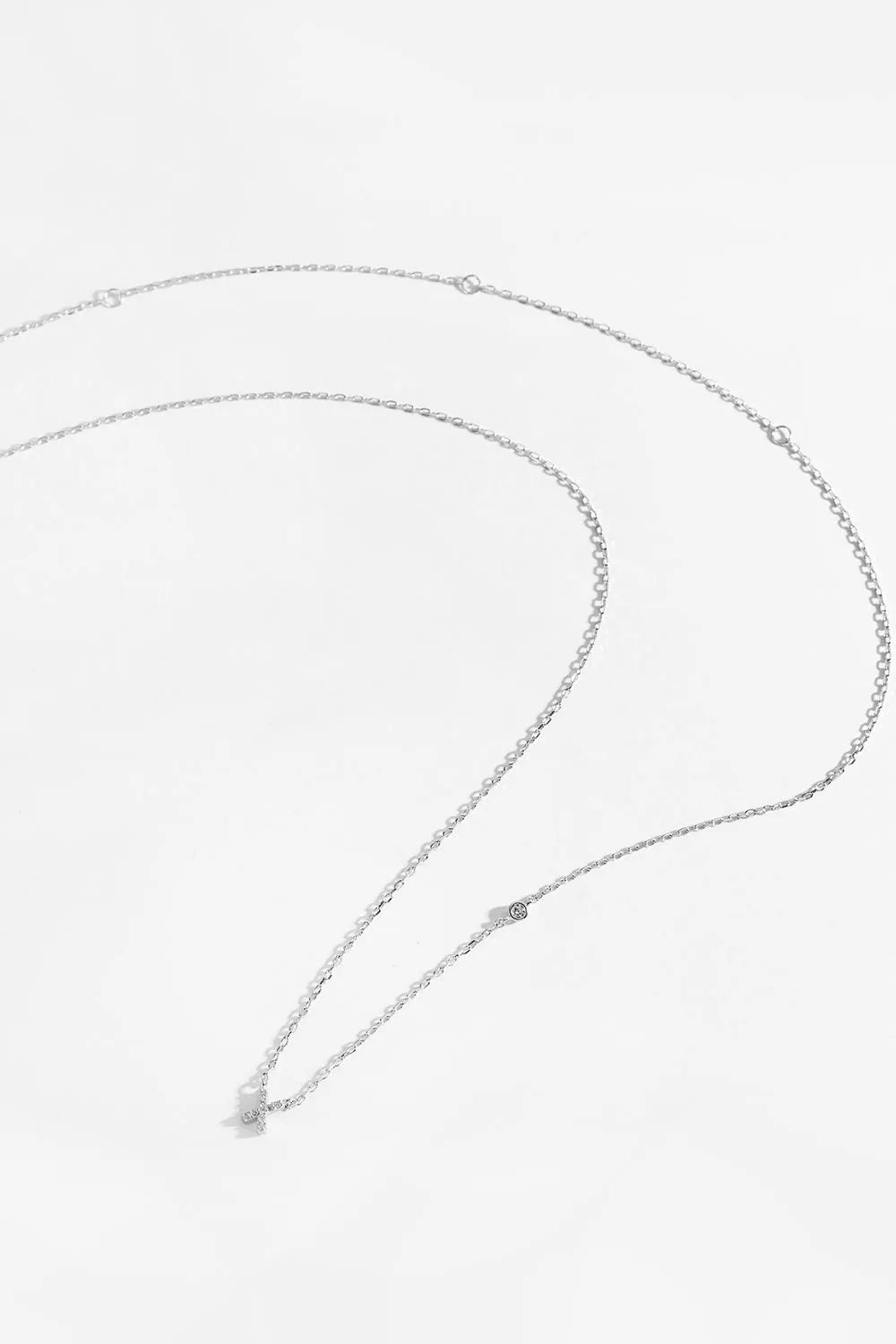 V To Z Zircon 925 Sterling Silver Necklace Necklaces - Tophatter Daily Deals
