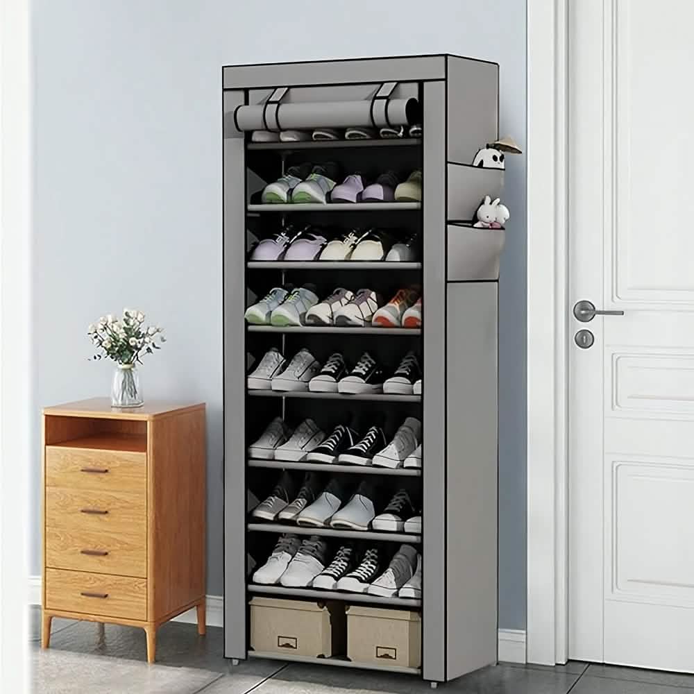 10-Layer 9 Grid Shoe Rack Shelf Storage Closet Organizer Storage & Organization - Tophatter Daily Deals