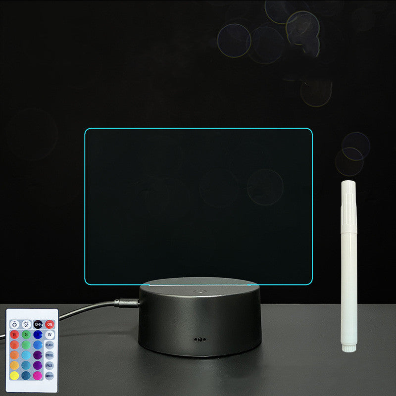 3D Acrylic Board Handwriting Message Board LED Light 0 - Tophatter Daily Deals