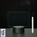 3D Acrylic Board Handwriting Message Board LED Light Style1 Black B 0 - Tophatter Daily Deals
