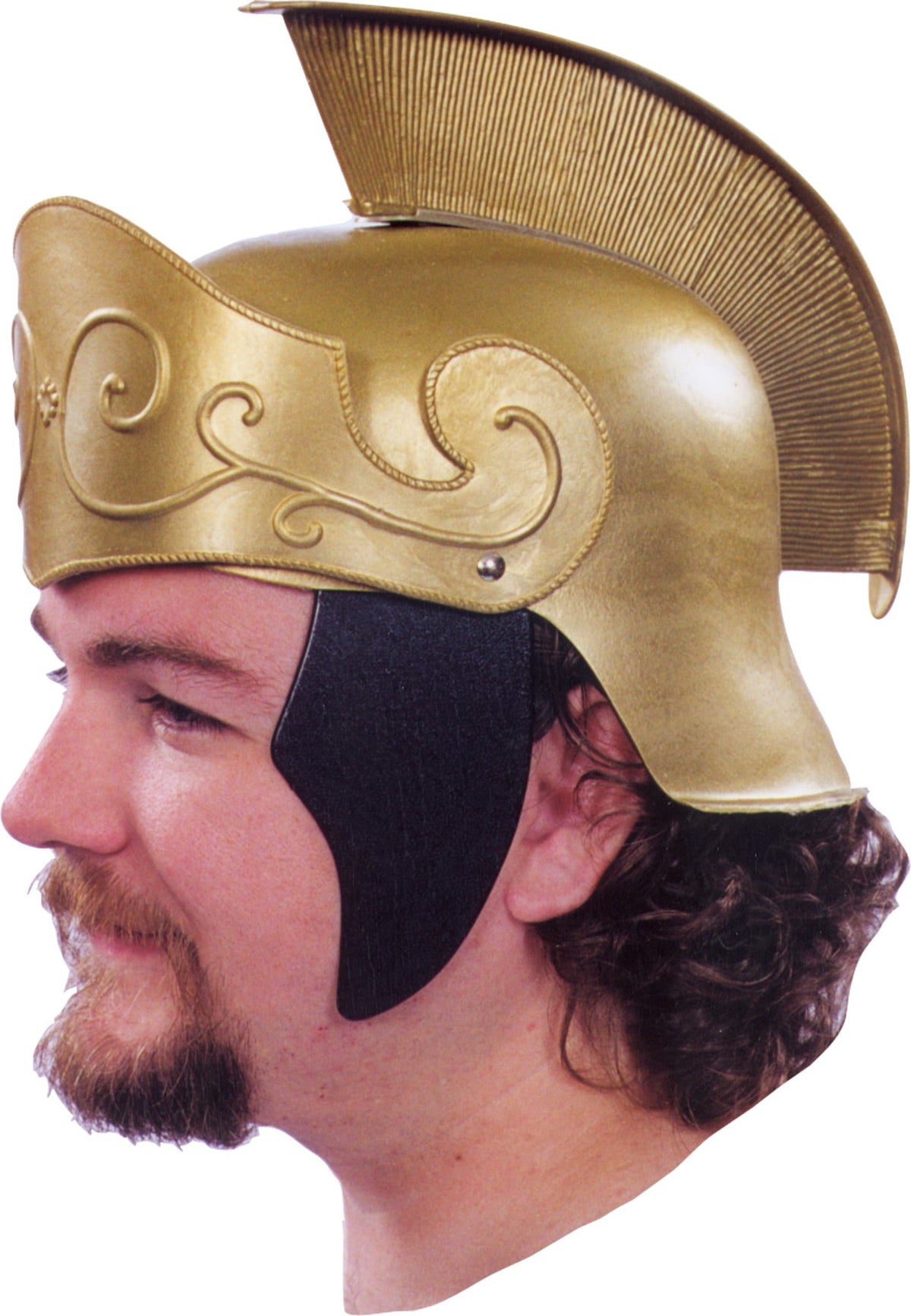 Roman Helmet Gold with Gold Crest Halloween Hats & Headpieces - Tophatter Daily Deals