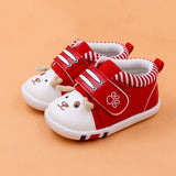 Baby cartoon toddler shoes baby shoes non-slip toe cap Red 0 - Tophatter Daily Deals