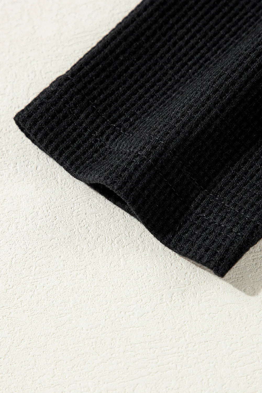 Black Textured Long Sleeve T Shirt and Pants Lounge Set Loungewear & Sleepwear/Loungewear - Tophatter Daily Deals