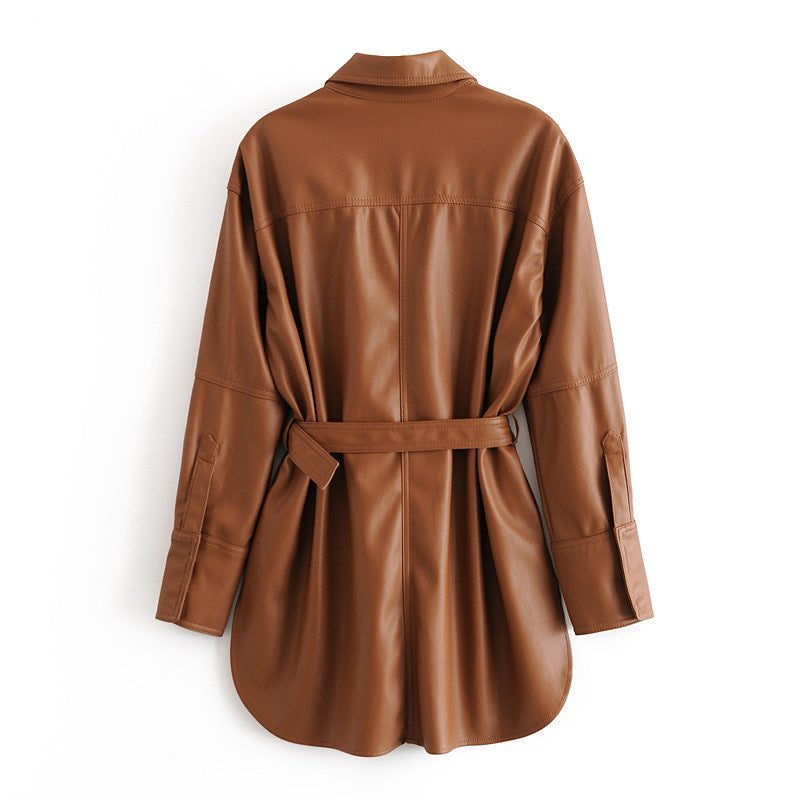 All-match women's leather clothing 0 - Tophatter Daily Deals