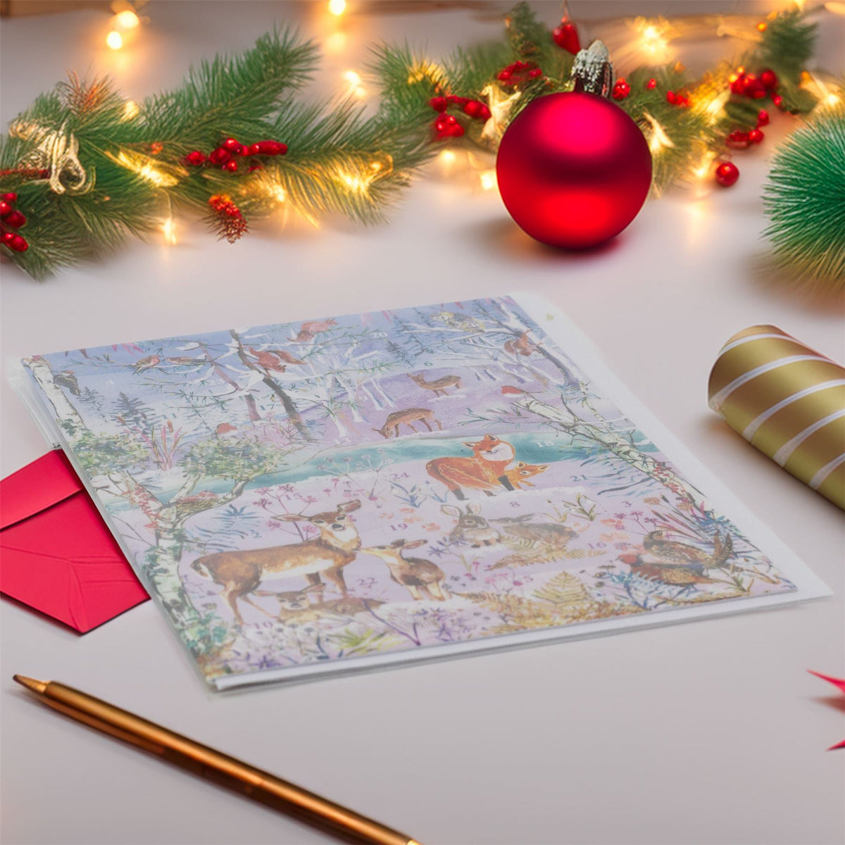 Wild Winter's Song Advent Calendar Greetings Card | Christmas Advent Calendar Advent Calendar - Tophatter Daily Deals