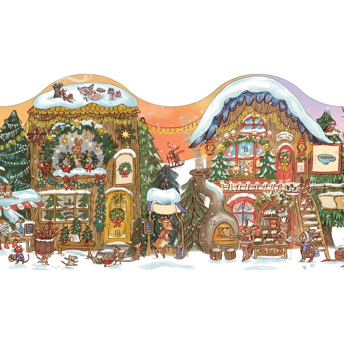 Brown Bear Wood Advent Book | Christmas is Coming to Town! Advent Calendar Book Advent Calendar - Tophatter Daily Deals