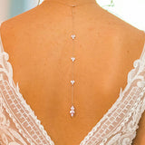 Back Chain Body Chain Bridal Jewelry Simple 0 - Tophatter Daily Deals