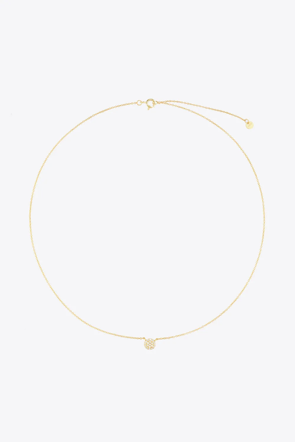 Zircon Decor Pendant 925 Sterling Silver Necklace Necklaces - Tophatter Daily Deals