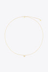 Zircon Decor Pendant 925 Sterling Silver Necklace Necklaces - Tophatter Daily Deals