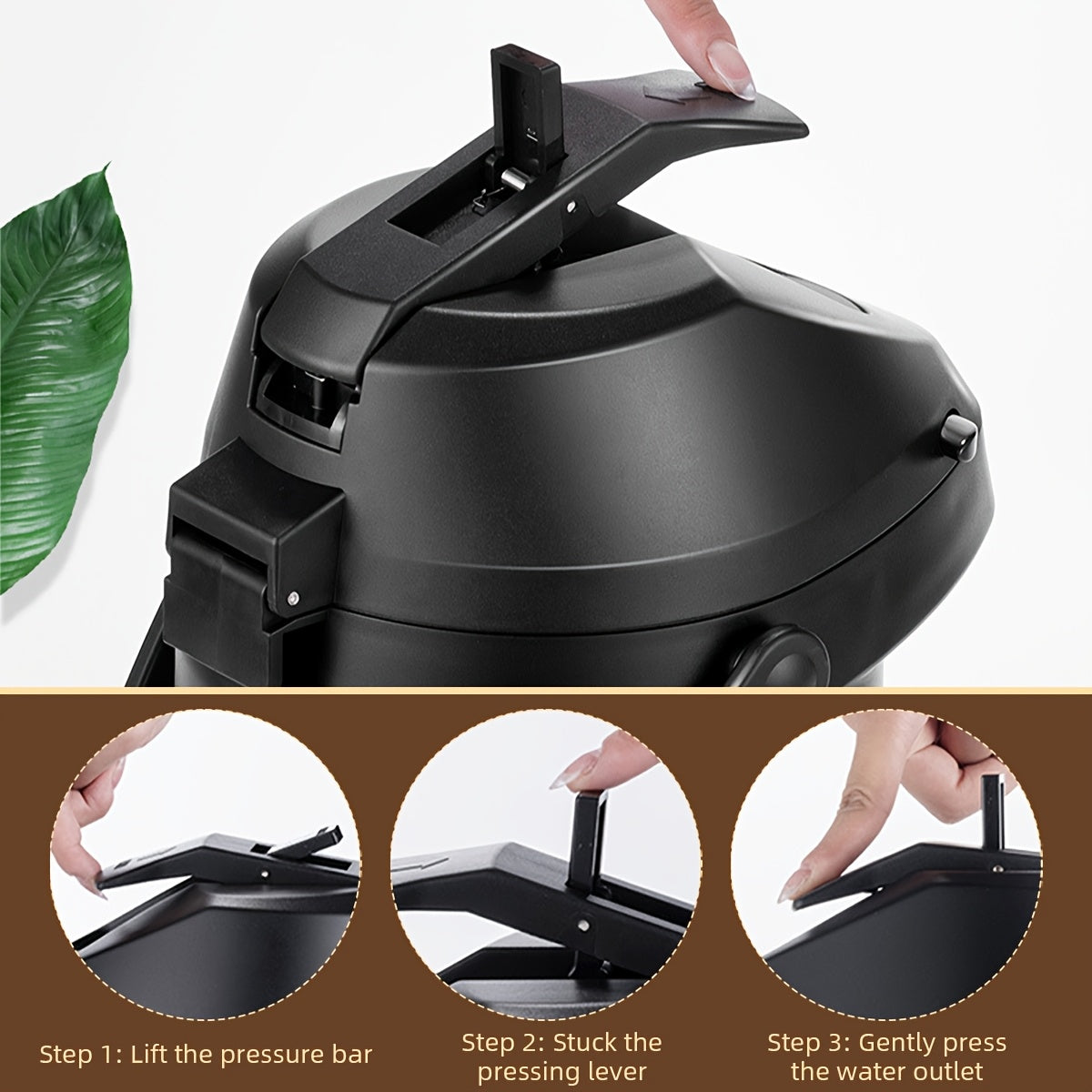 Thermal Coffee Carafe with Pump Home & Garden > Kitchen & Dining > Food & Beverage Carriers > Thermoses - Tophatter Daily Deals