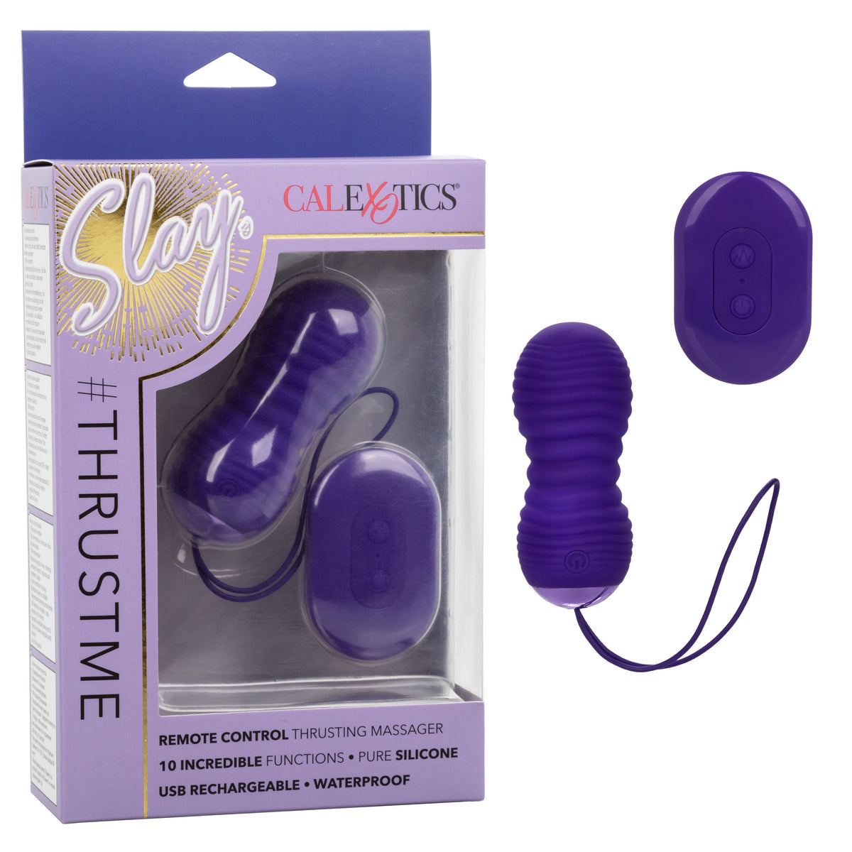 Slay ThrustMe Remote Control Ribbed Bullet Vibrator > Sex Toys For Ladies > Vibrating Eggs - Tophatter Daily Deals