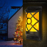 96 LEDs Waterproof Flame Solar Lights Outdoor Solar Outdoor Lights - Tophatter Daily Deals