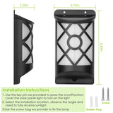 96 LEDs Waterproof Flame Solar Lights Outdoor Outdoor Lighting - Tophatter Daily Deals