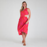 One Shoulder Cut Out Midi Dress Women's Dresses - Tophatter Daily Deals