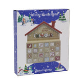 Winter Wonderland House Christmas Advent Calendar | Wooden Advent Calendar Advent Calendar - Tophatter Daily Deals