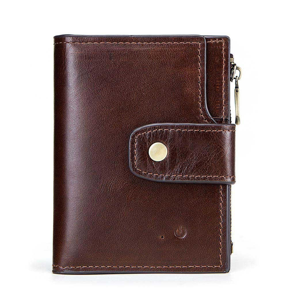 Anti-theft multifunction wallet brown 0 - Tophatter Daily Deals