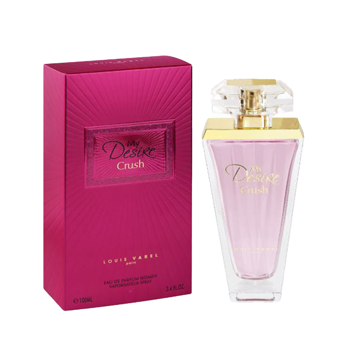 Louis Varel My Desire Crush Eau De Parfum 100ml Spray - Tophatter Daily Deals
