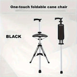 2-in-1 Trekking Pole with Foldable Seat Camping & Hiking - Tophatter Daily Deals