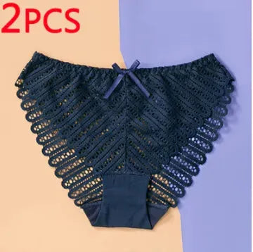Sexy Lingerie Panties Women's Ladies Panties 2 Items Two blues One size 0 - Tophatter Daily Deals