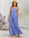 Lace Detail V-Neck Cami Dress Periwinkle Casual Dresses - Tophatter Daily Deals