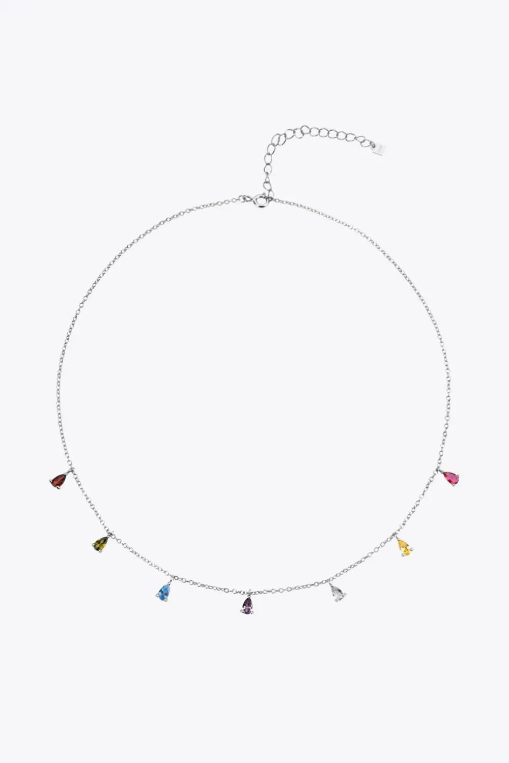 925 Sterling Silver Zircon Necklace Necklaces - Tophatter Daily Deals