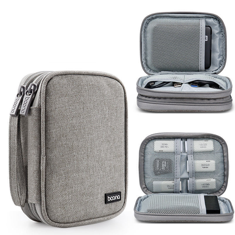 2.5-inch Mobile Hard Disk Protective Cover For Portable Storage Grey Upgraded double layer 0 - Tophatter Daily Deals