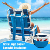 Foldable Beach Lounge Chairs with Backrest (2pcs) Outdoor Chairs - Tophatter Daily Deals