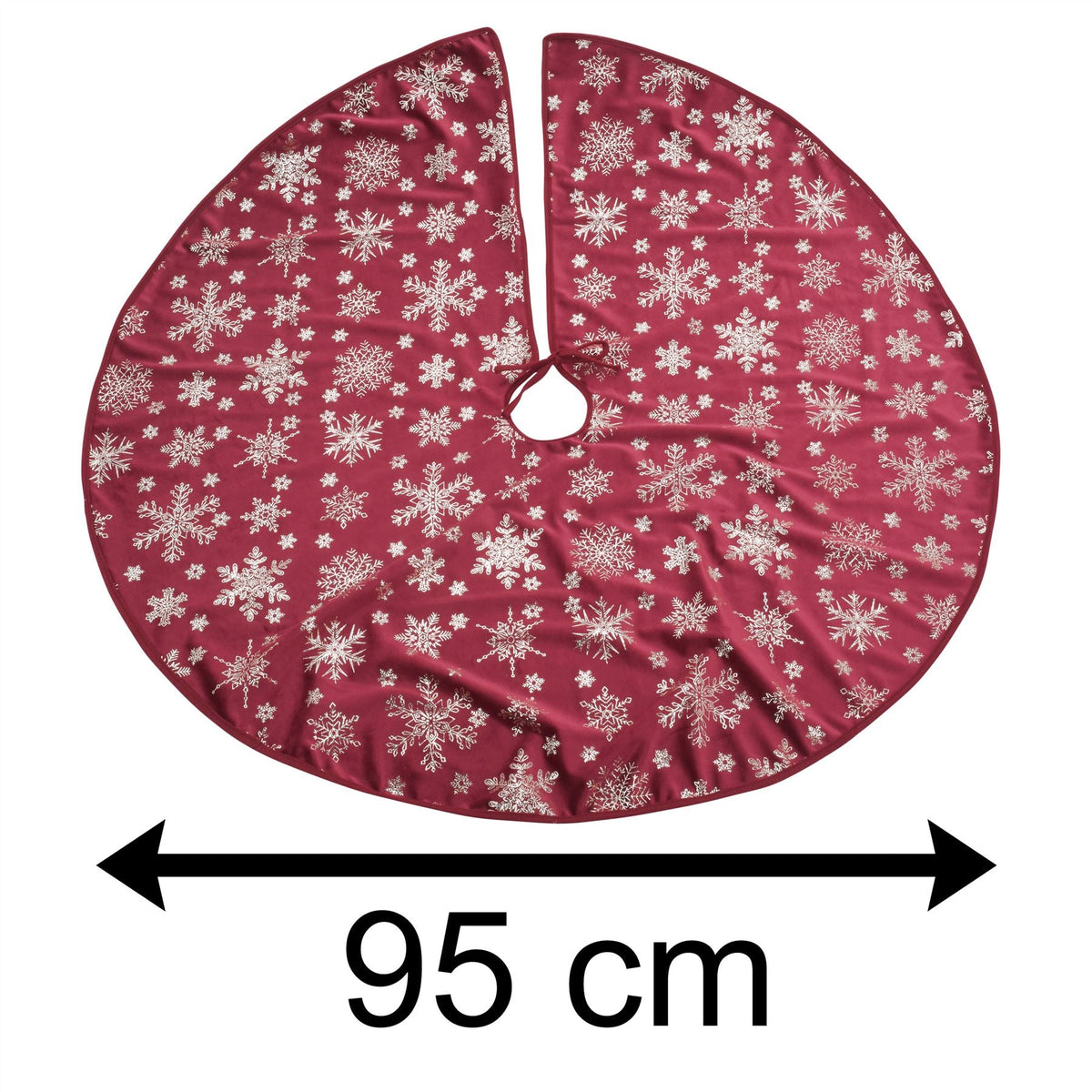 95cm Christmas Tree Skirt Christmas Tree Base Cover | Xmas Tree Fabric Tree Skirt | Cover For Christmas Tree Base - Red Tree Skirt Tree Skirt - Tophatter Daily Deals