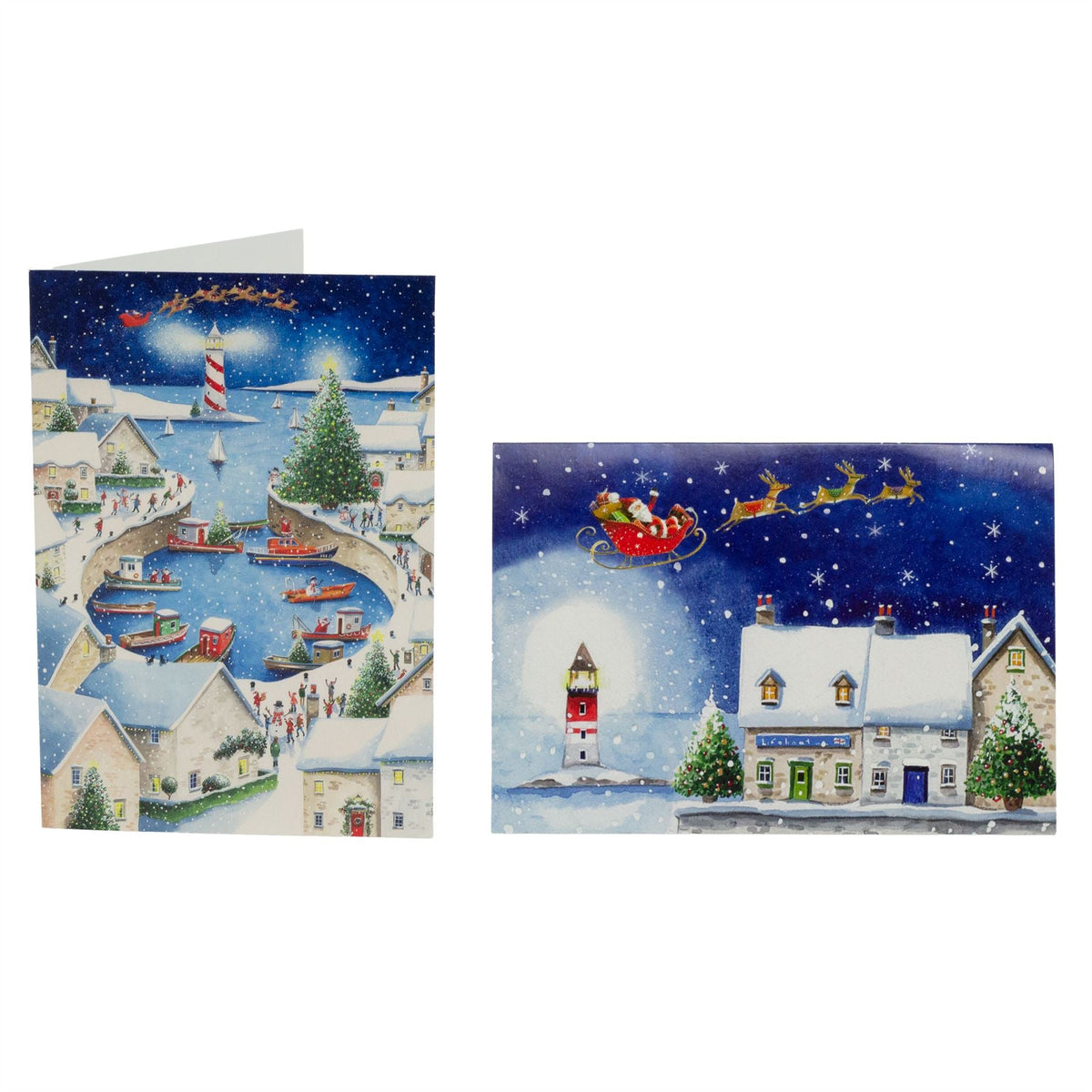 RNLI Charity Christmas Cards | Box of 20 Christmas Cards with 5 Designs Greeting Card - Tophatter Daily Deals