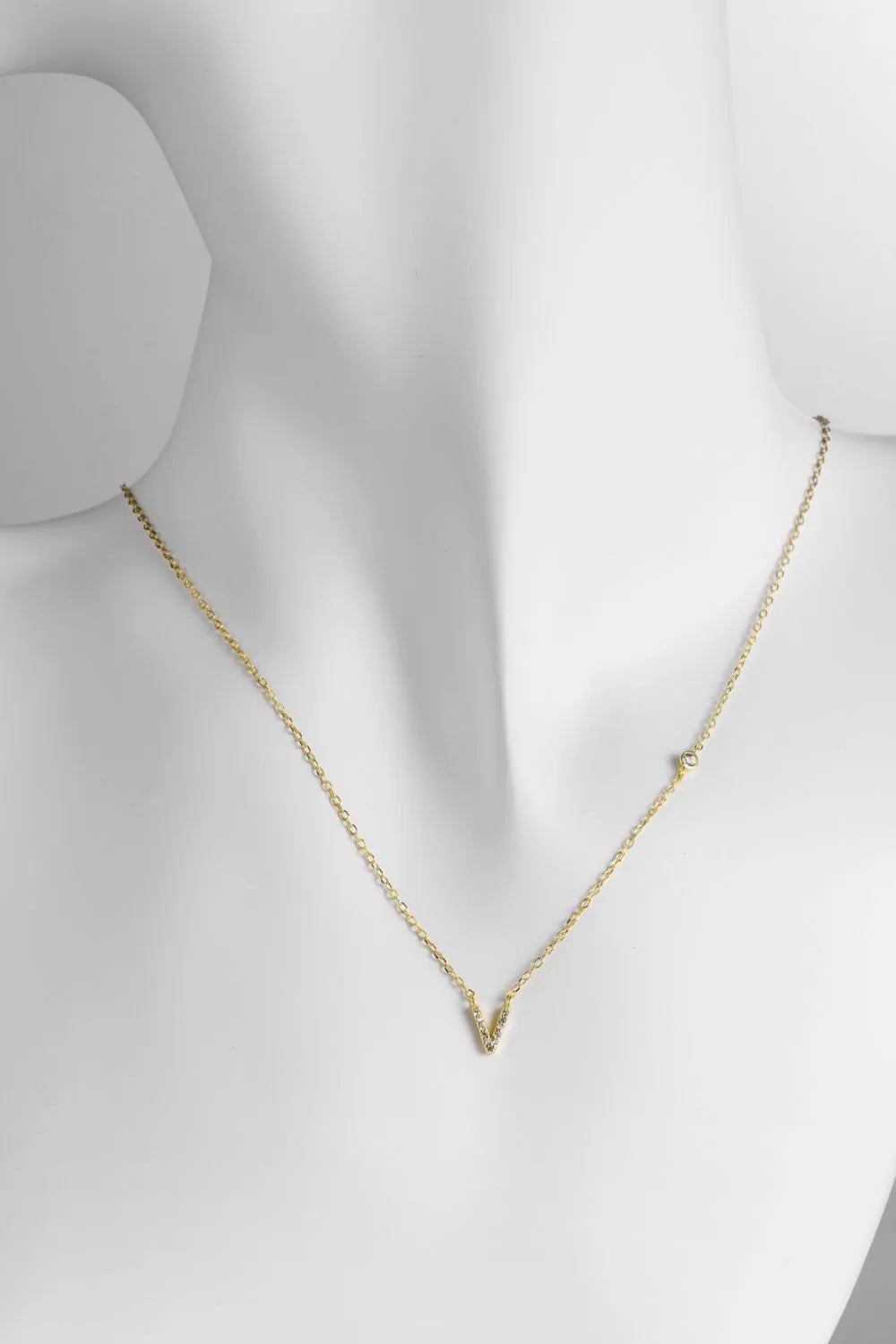 V To Z Zircon 925 Sterling Silver Necklace Necklaces - Tophatter Daily Deals