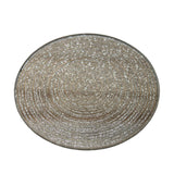 Metallic Silver Glitter Glass Candle Plate Holder Coaster Coaster - Tophatter Daily Deals
