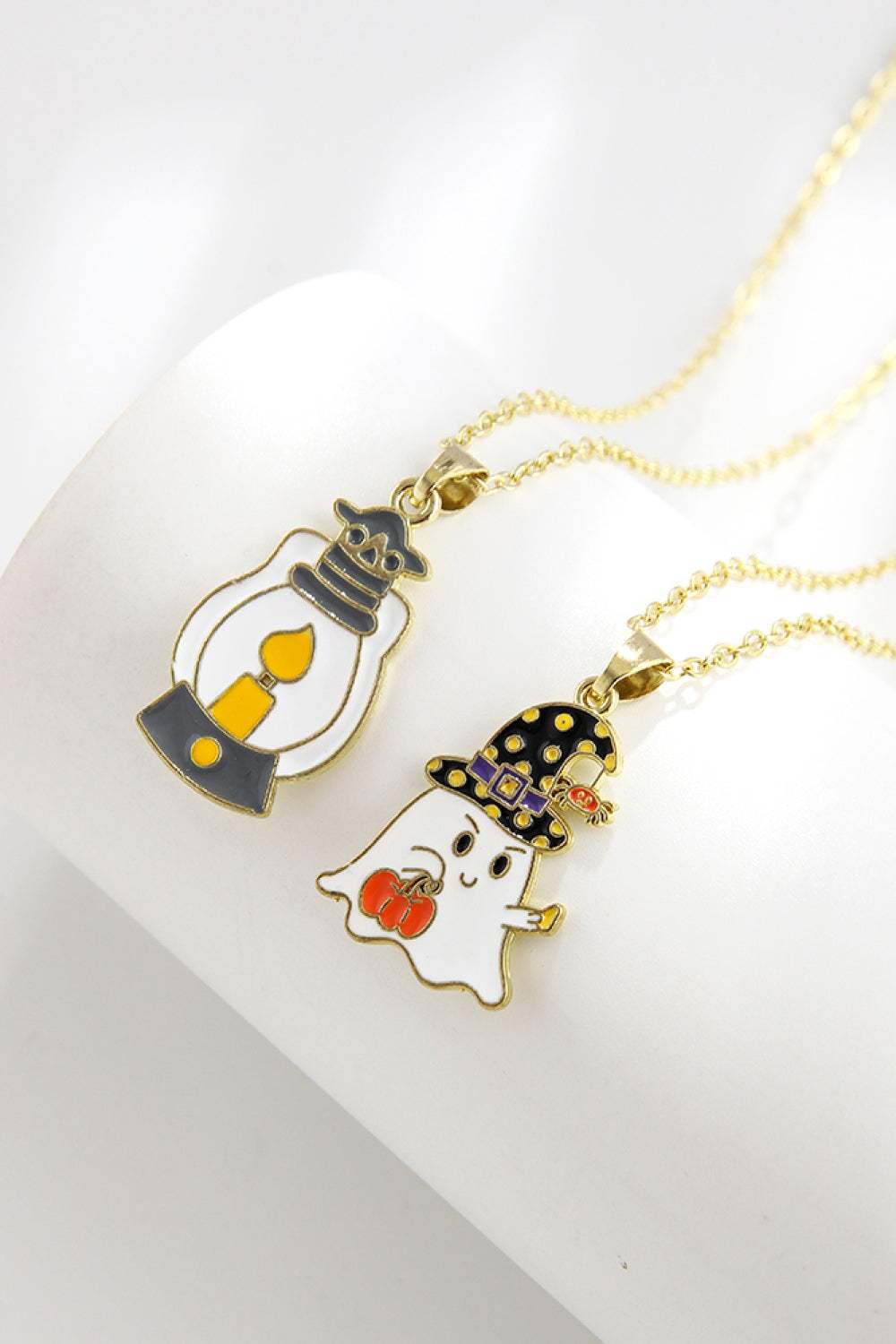 Two-Piece Halloween Theme Necklace Set Necklaces - Tophatter Daily Deals