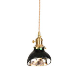 Brass Bedside Lamp Retro Restaurant Homestay Single Head Glass Small Chandelier 0 - Tophatter Daily Deals