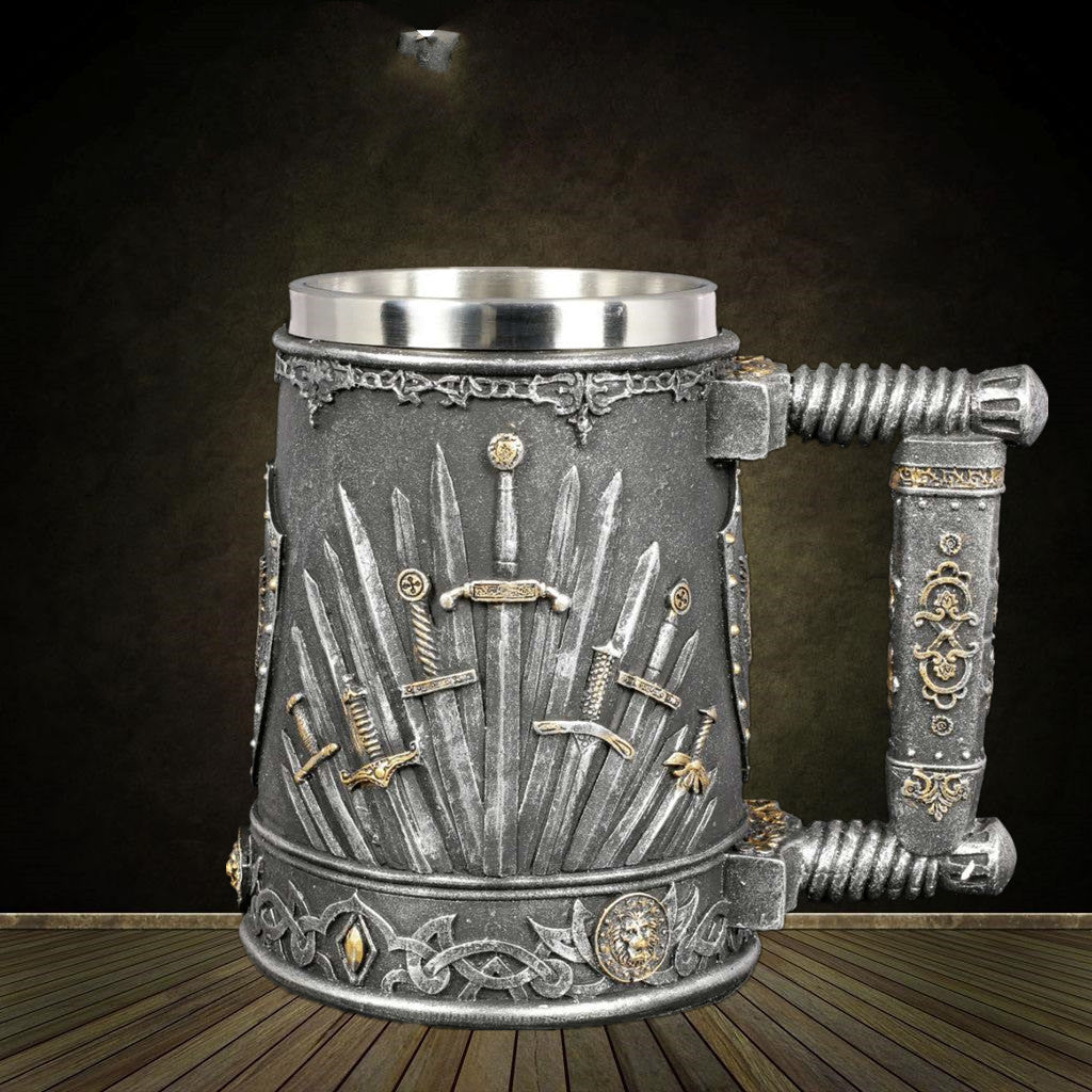 Beer Mugs Stein Tankard Double Headed Eagle Winged Sword 2style 0 - Tophatter Daily Deals