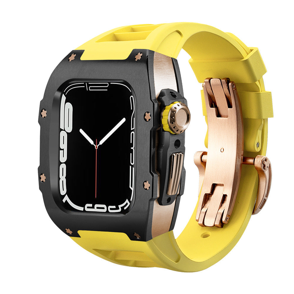 Alloy Modified Watch Protective Case Yellow black 0 - Tophatter Daily Deals
