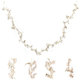 Champagne Gold Leaf Christmas Garland | Artificial Foliage Garland Leaves -170cm Garland - Tophatter Daily Deals