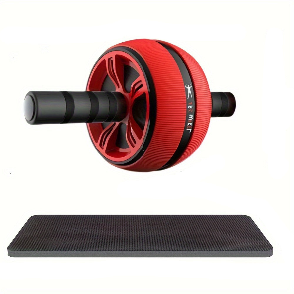 Wide Grip Ab Roller Wheel with Knee Pad Fitness, Health and Wellbeing > Gym Equipment - Tophatter Daily Deals