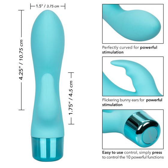 Eden Bunny Rabbit Vibrator in Teal Rabbit Vibrator - Tophatter Daily Deals
