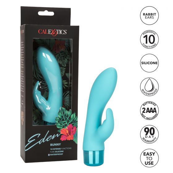 Eden Bunny Rabbit Vibrator in Teal Rabbit Vibrator - Tophatter Daily Deals