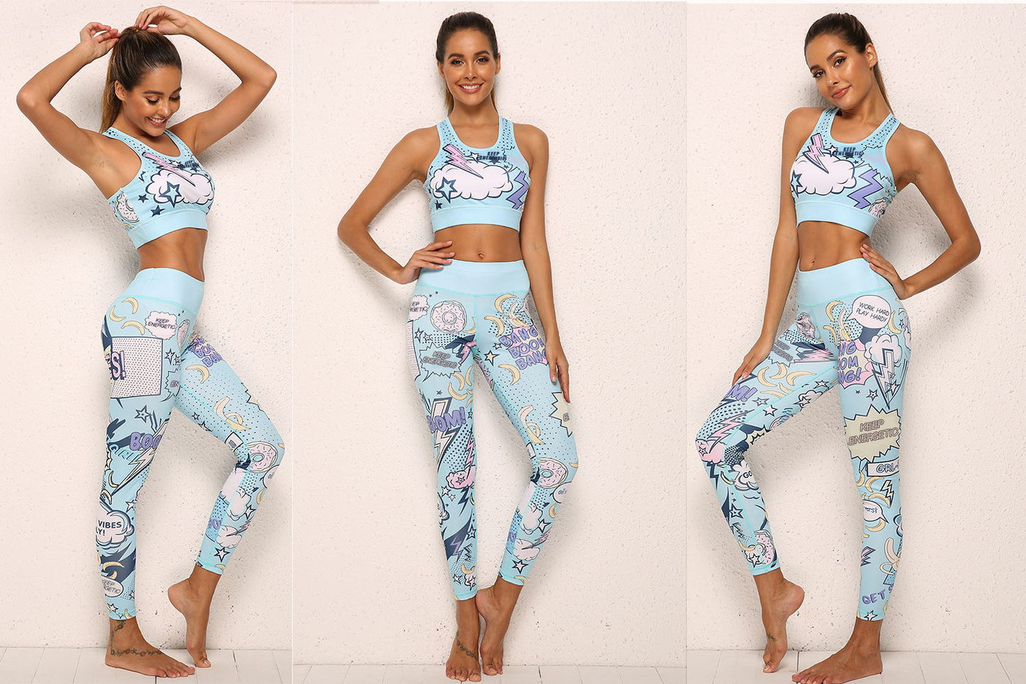 2 piece yoga set women's workout clothes 0 - Tophatter Daily Deals