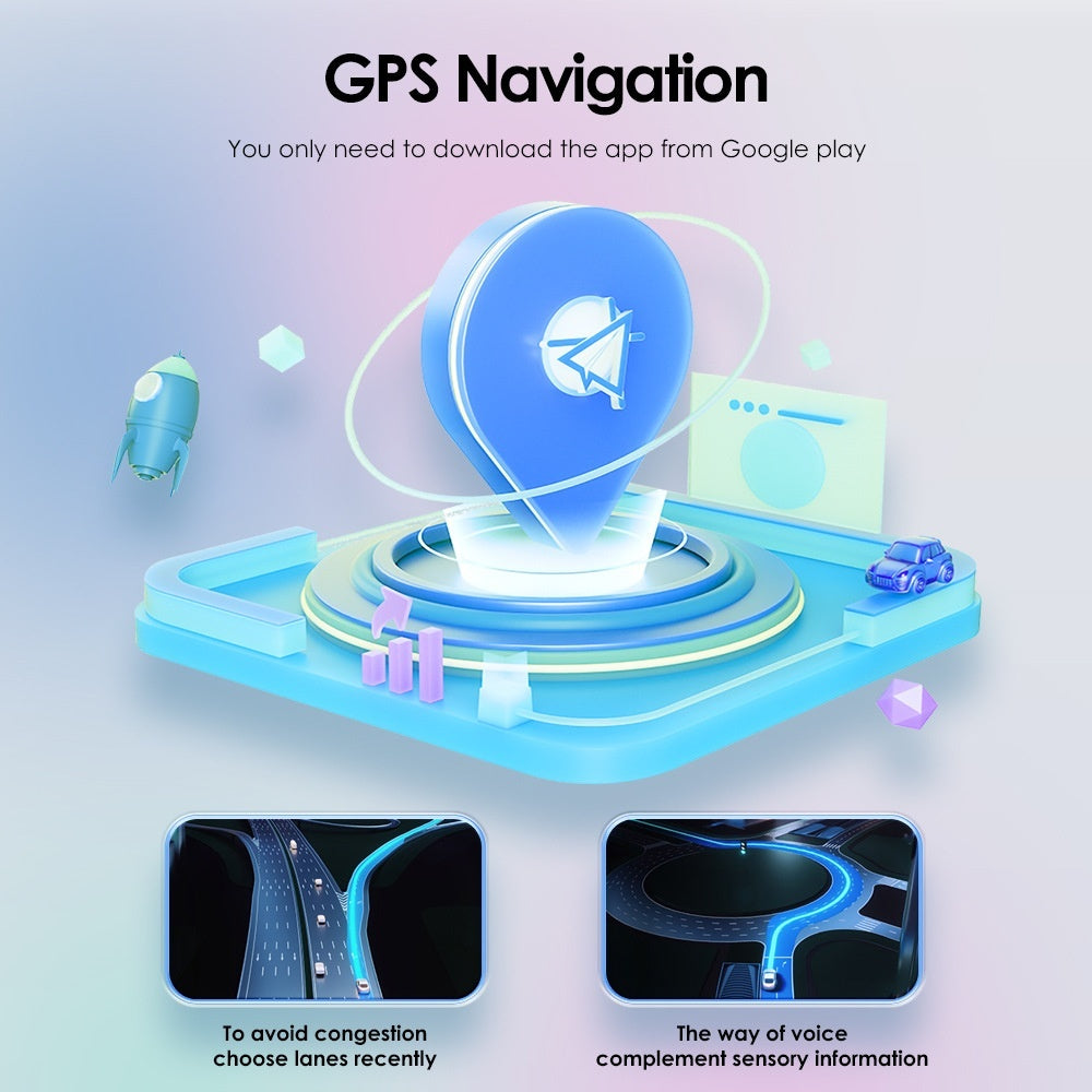 Android Large Screen 101-inch Universal Rotation Shaking Head Doll For Car All-in-one Navigation Machine 0 - Tophatter Daily Deals
